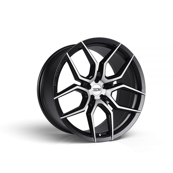 3SDM 0.50SF Matt Black Brushed Face 20x10 +52 5x112mm 73.1mm S20105112BH05052