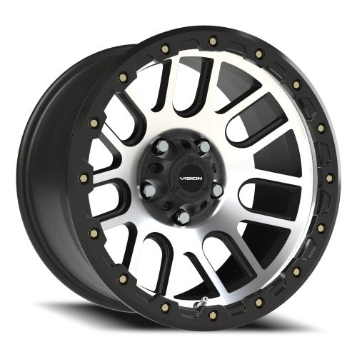 Vision 111 17x9 -12 5x127mm 71.5mm Matte Black Machined Face