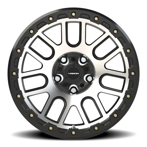 Vision 111 17x9 -12 5x127mm 71.5mm Matte Black Machined Face