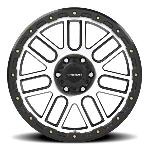 Vision 111 20x9 +0 6x135mm 87.1mm Matte Black Machined Face