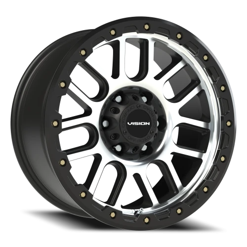 Vision 111 18x9 +0 6x139.7mm 106.2mm Matte Black Machined Face