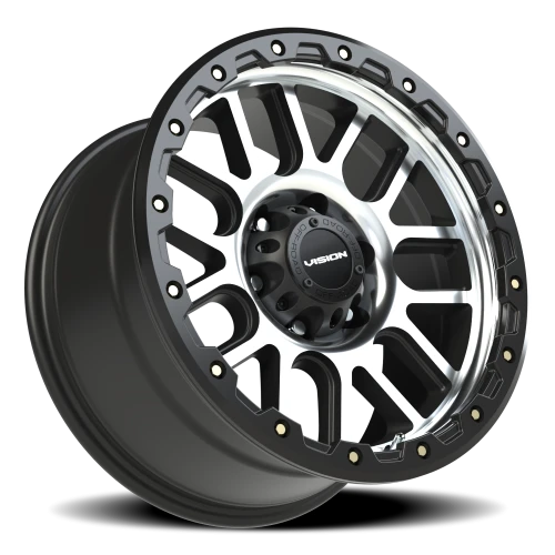 Vision 111 18x9 +0 6x139.7mm 106.2mm Matte Black Machined Face