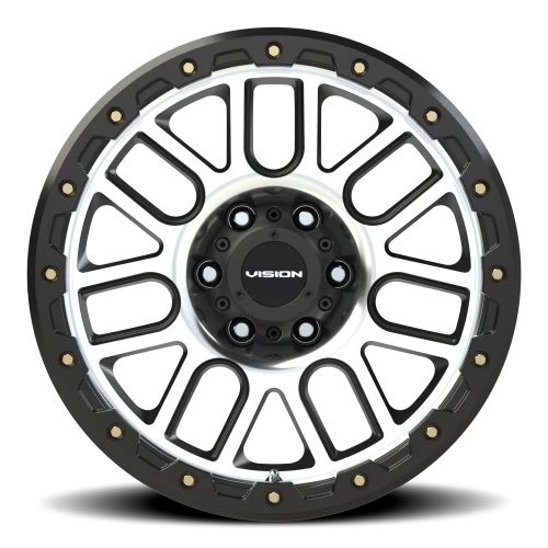 Vision 111 18x9 +18 6x139.7mm 106.2mm Matte Black Machined Face
