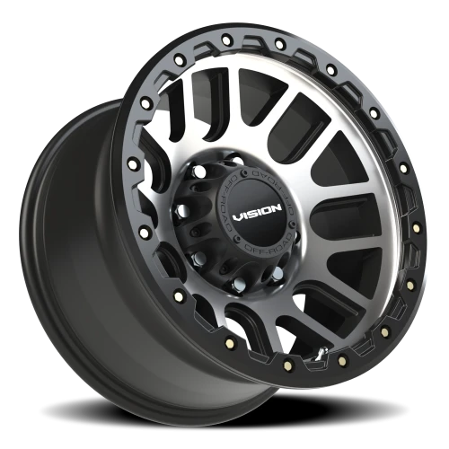 Vision 111 17x9 -12 8x165.1mm 125.2mm Matte Black Machined Face