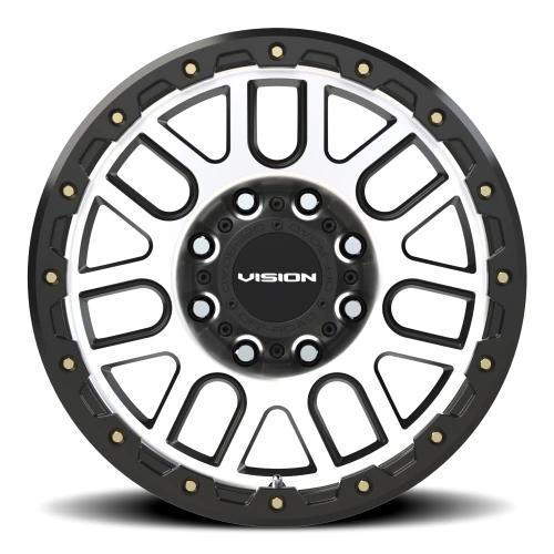 Vision 111 18x9 +18 8x165.1mm 125.2mm Matte Black Machined Face