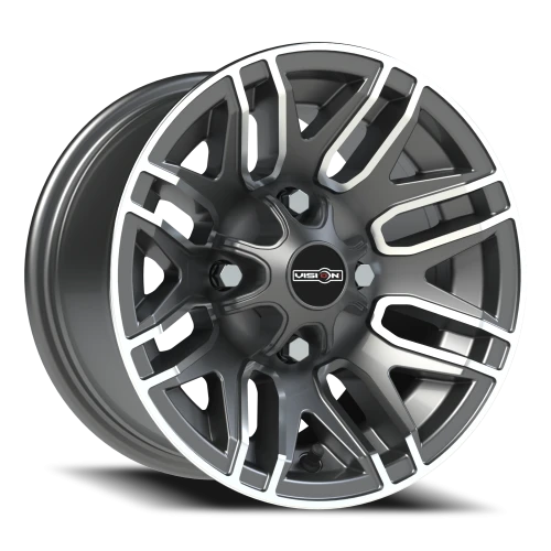 Vision 112 12x7 +3 4x110mm 86mm Gunmetal Machined Face