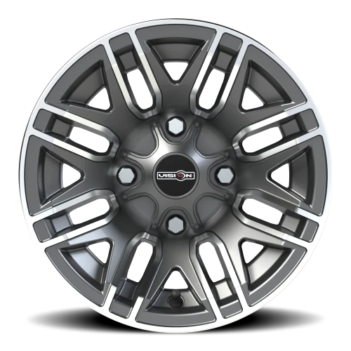 Vision 112 12x7 +3 4x110mm 86mm Gunmetal Machined Face