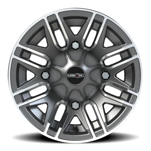 Vision 112 12x7 +3 4x156mm 131.1mm Gunmetal Machined Face