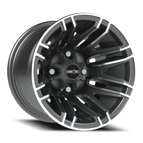 Vision 112 12x8 -10 4x110mm 86mm Gunmetal Machined Face