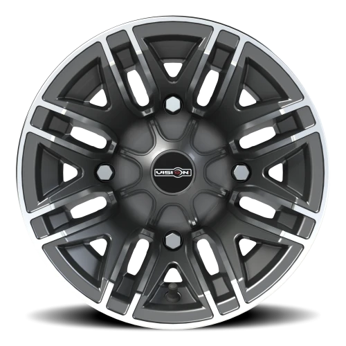 Vision 112 12x8 -10 4x156mm 131.1mm Gunmetal Machined Face