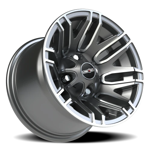Vision 112 12x8 -10 4x101.6mm 69.85mm Gunmetal Machined Face