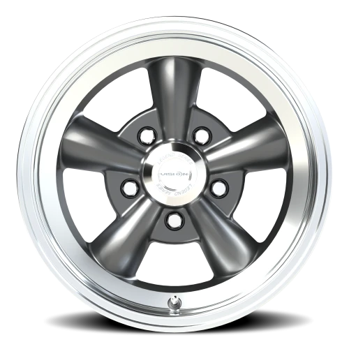 Vision 141 15x7 -7 5x120.65mm 83mm Gunmetal Machined Lip