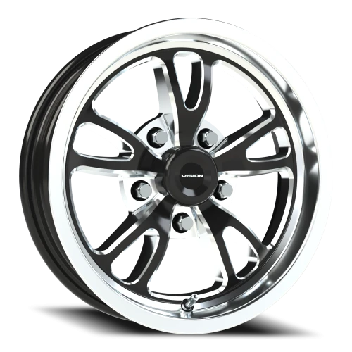 Vision 149 15x4 -19 5x120.65mm 83.1mm Gloss Black Milled-Polished Lip