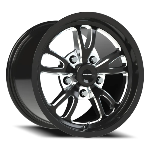 Vision 149 15x10 +51 5x114.3mm 83.1mm Gloss Black Milled