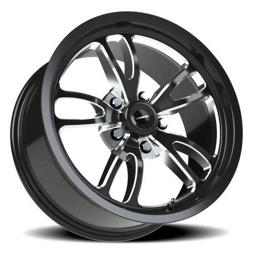 Vision 149 17x8 +25 5x114.3mm 83.1mm Gloss Black Milled