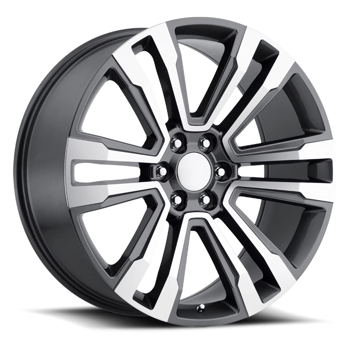 Replica Alloys 2018 Denali 22x9 +31 6x139.7mm 78.3mm Gunmetal Machined Face