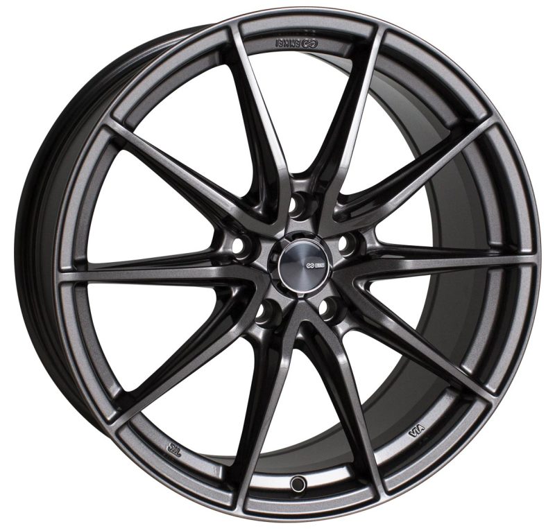 Enkei DRACO 18x8.0 5x114.3 35mm Offset 72.6mm Bore Anthracite Wheel-Wheels - Cast-Enkei-