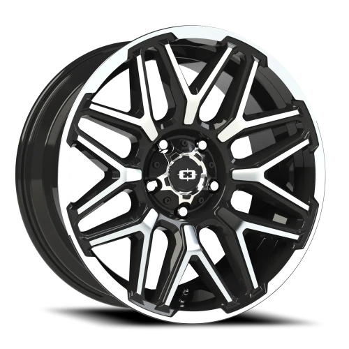 Vision 305 20x9 +12 5x150mm 110mm Gloss Black Machined Face-Machined Lip