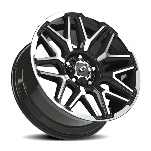 Vision 305 20x9 +12 5x150mm 110mm Gloss Black Machined Face-Machined Lip