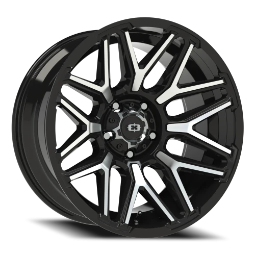 Vision 305 20x10 -25 5x139.7mm 108mm Gloss Black Machined Face