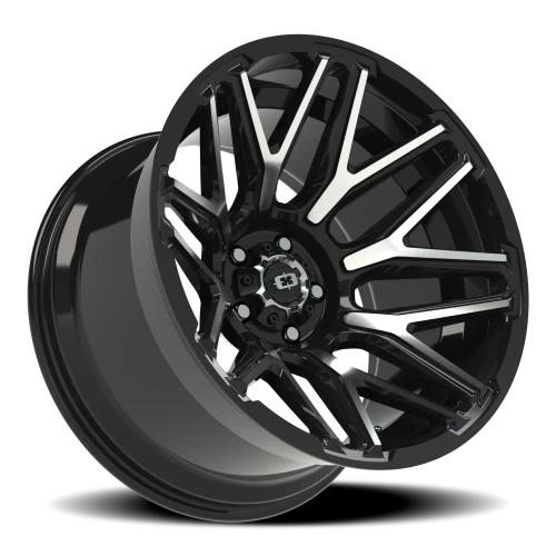 Vision 305 20x12 -51 5x127mm 78.1mm Gloss Black Machined Face