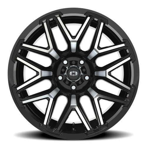 Vision 305 20x12 -51 5x127mm 78.1mm Gloss Black Machined Face