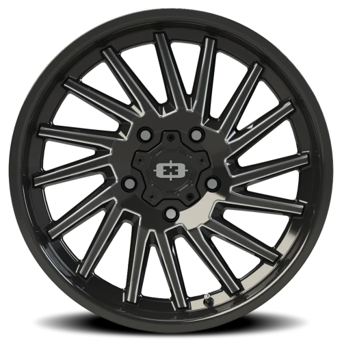 Vision 306 20x9 +12 5x139.7mm 108mm Gloss Black Milled Spokes