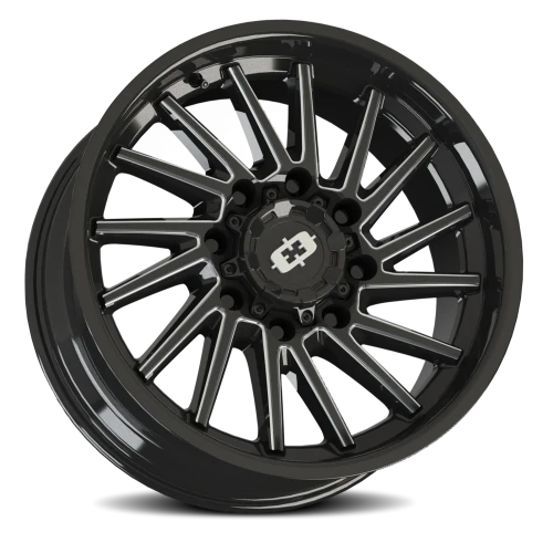 Vision 306 20x10 -25 8x180mm 124.2mm Gloss Black Milled Spokes