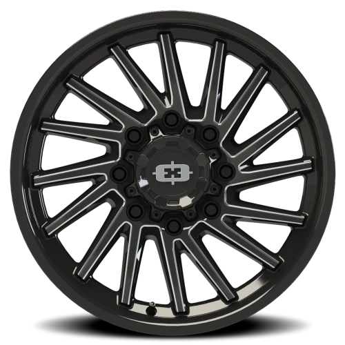 Vision 306 22x12 -51 8x170mm 125.2mm Gloss Black Milled Spokes