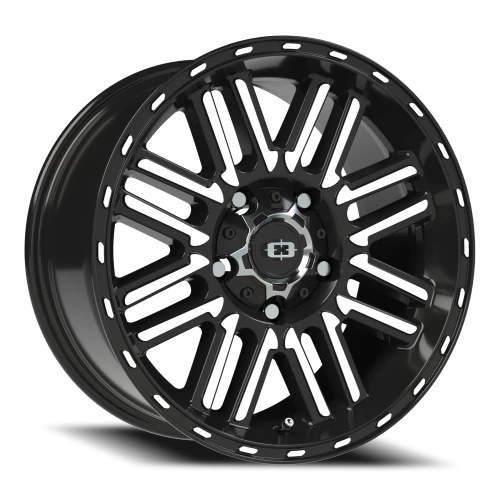 Vision 348 17x8.5 +18 5x139.7mm 108mm Gloss Black Machined Face