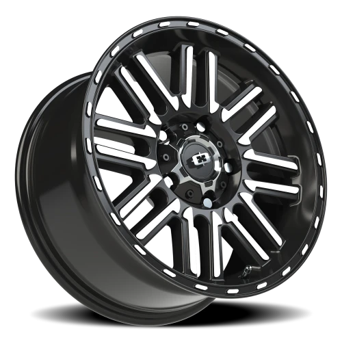 Vision 348 17x8.5 +18 5x139.7mm 108mm Gloss Black Machined Face