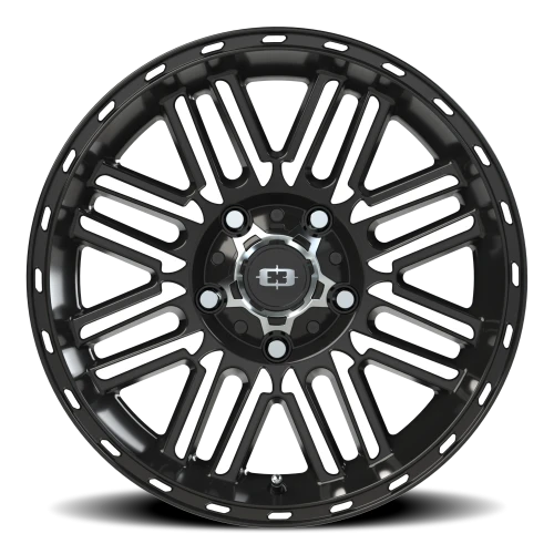Vision 348 17x8.5 +18 5x139.7mm 108mm Gloss Black Machined Face