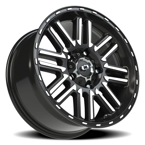 Vision 348 18x8.5 +18 5x150mm 110.2mm Gloss Black Machined Face