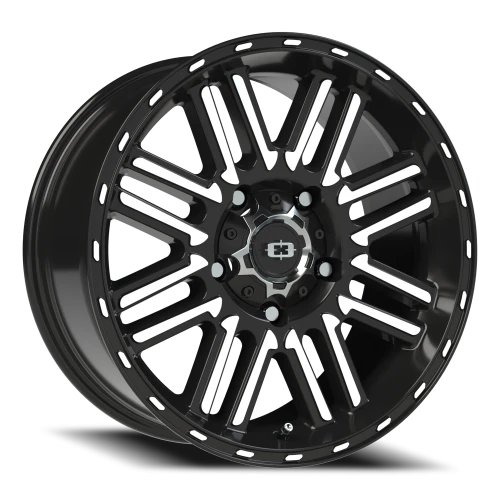 Vision 348 18x8.5 +18 5x139.7mm 108mm Gloss Black Machined Face