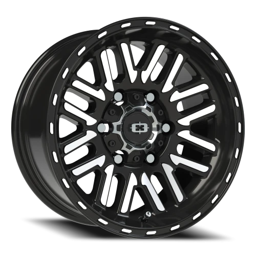 Vision 348 15x7.5 -12 6x139.7mm 110mm Gloss Black Machined Face