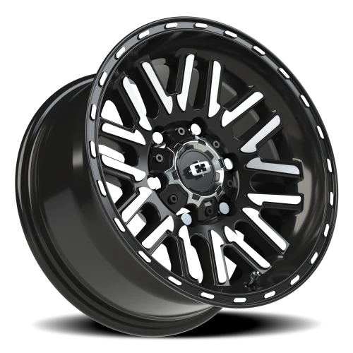 Vision 348 15x7.5 -12 6x139.7mm 110mm Gloss Black Machined Face