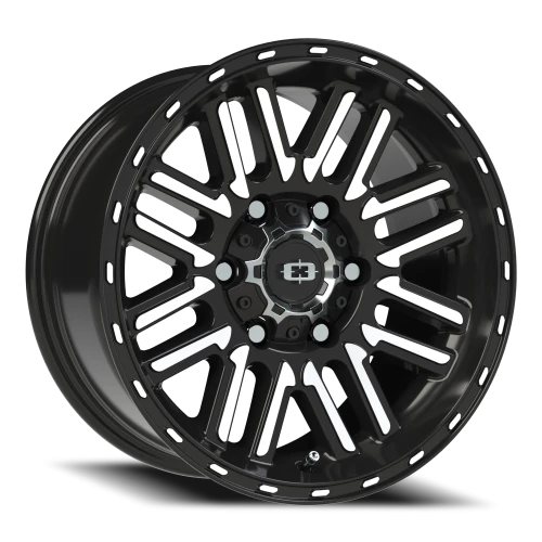 Vision 348 16x8 +0 6x139.7mm 110mm Gloss Black Machined Face