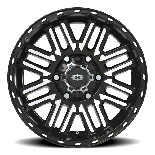 Vision 348 16x8 +0 6x139.7mm 110mm Gloss Black Machined Face