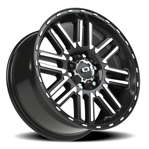 Vision 348 18x8.5 +0 6x139.7mm 106.2mm Gloss Black Machined Face