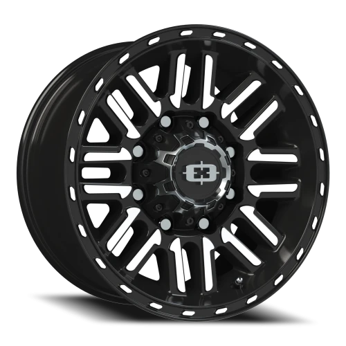 Vision 348 16x8 +0 8x170mm 125.2mm Gloss Black Machined Face