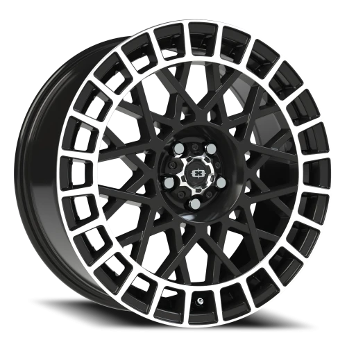 Vision 349 18x8 +40 5x100mm 72.1mm Gloss Black Machined Lip