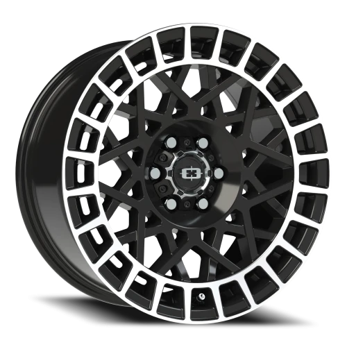 Vision 349 17x8.5 +12 6x114.3mm 76.1mm Gloss Black Machined Lip
