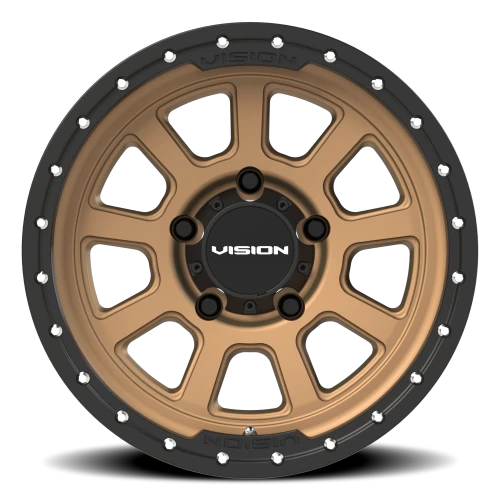 Vision 350 17x9 +12 5x150mm 110.2mm Bronze Satin Black Lip