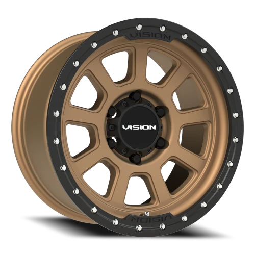 Vision 350 17x9 -12 6x139.7mm 106.2mm Bronze Satin Black Lip