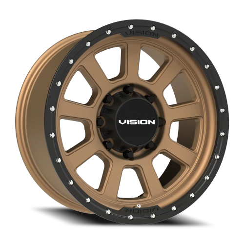 Vision 350 20x9 -12 8x170mm 125.2mm Bronze Satin Black Lip