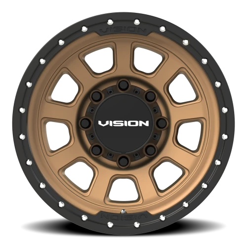 Vision 350 17x9 +12 8x170mm 125.2mm Bronze Satin Black Lip