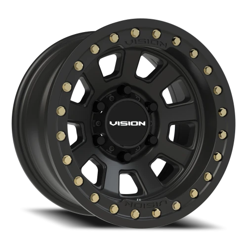 Vision 350BL 15x8 -28 6x139.7mm 108mm Satin Black