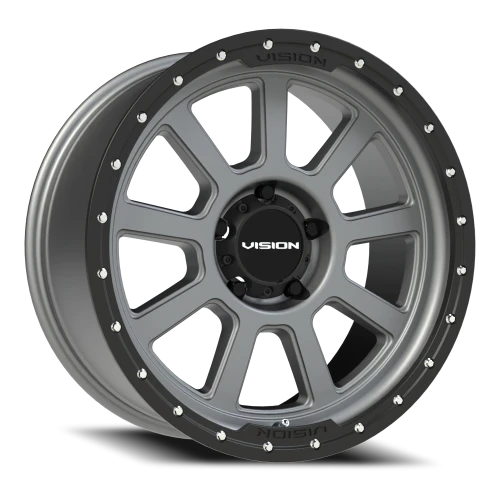Vision 350 20x9 +12 5x150mm 110.2mm Satin Gray Satin Black Lip