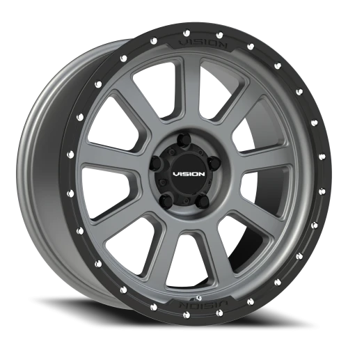Vision 350 20x9 +10 5x127mm 78.1mm Satin Gray Satin Black Lip