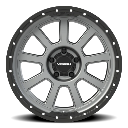Vision 350 20x9 +10 5x127mm 78.1mm Satin Gray Satin Black Lip